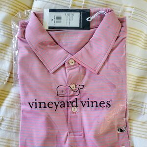 NWT Vinyard Vines Sankaty striped performance polo, XL